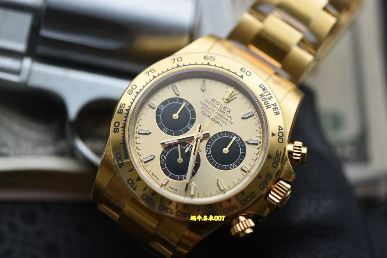  Video review VS Rolex Daytona  super  Matching weight version  Golden Panda Eyes m126508-0004 watches  / R998