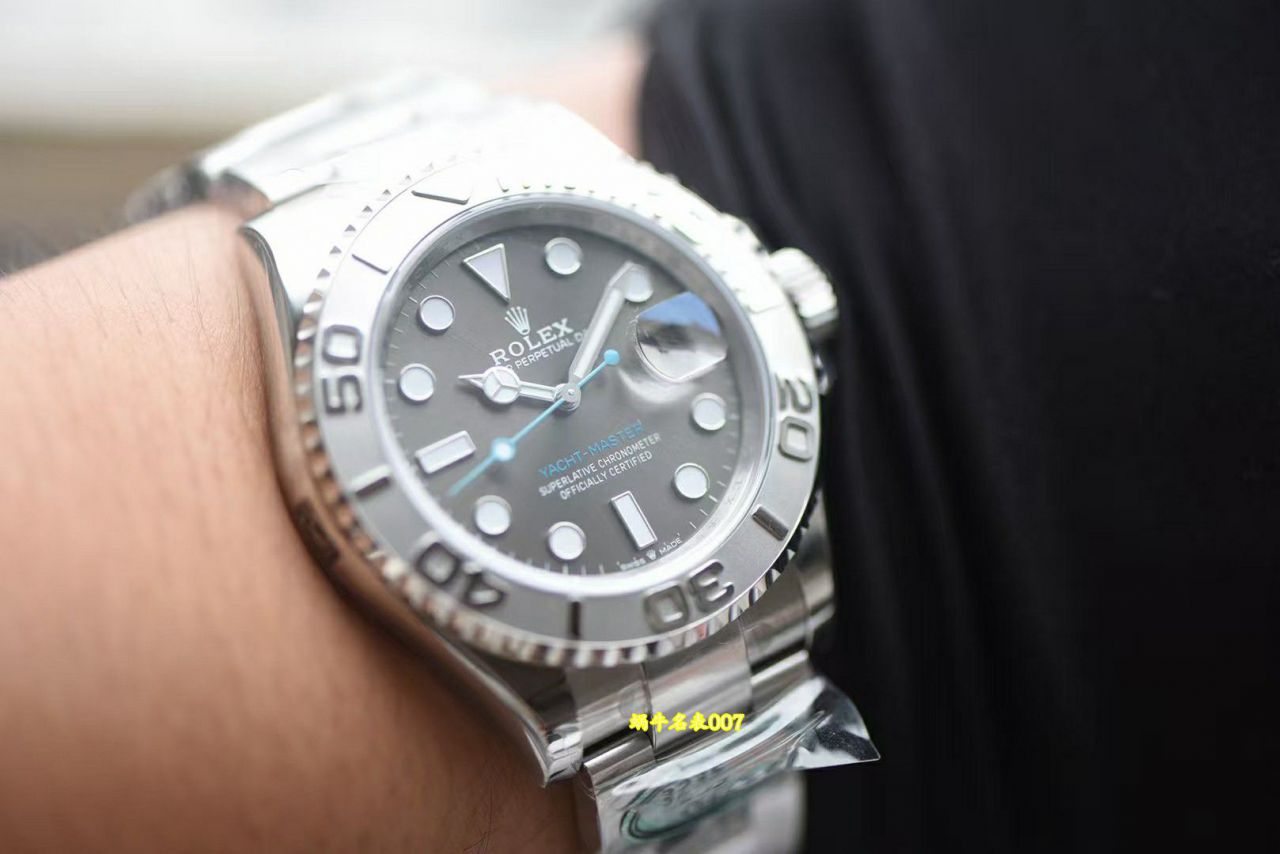  Video review clean Factory  Gray  Yacht-Master Rolex Yacht-Master  series m126622-0001 replica  watches  / R1000