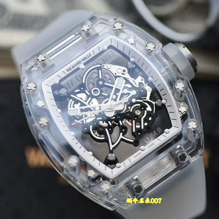  Video review sonic Produced Richard Miller Transparent crystal case RM055 watches 