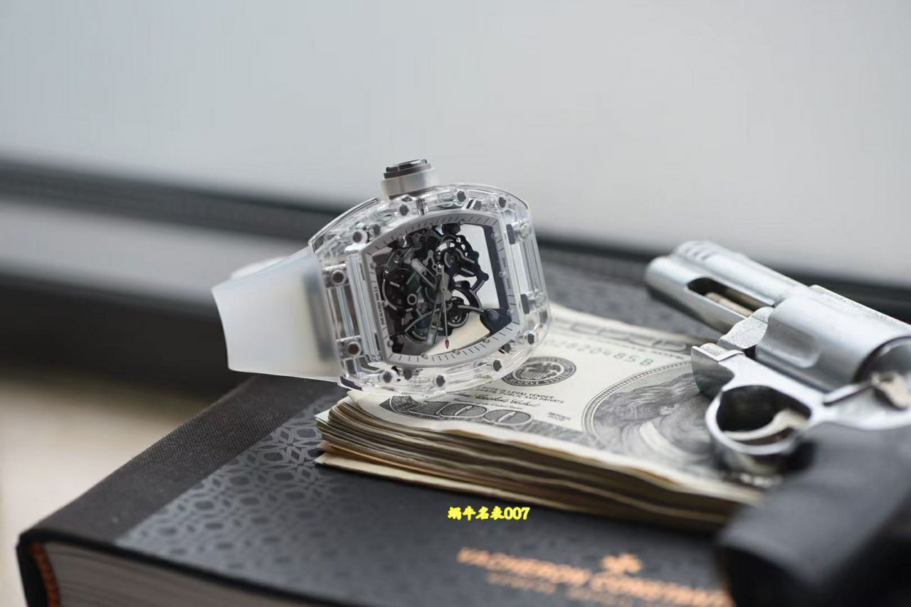  Video review sonic Produced Richard Miller Transparent crystal case RM055 watches  / sonic RM055V