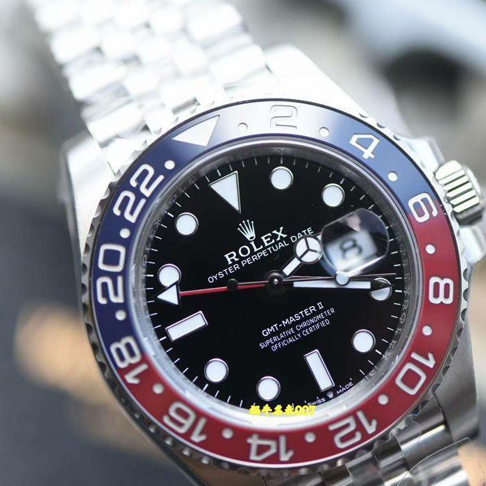 vs Rolex  GMT-Master  super   Cola Circle  m126710blro-0001 Perfect v3 Version Red and Blue  ceramics circle 