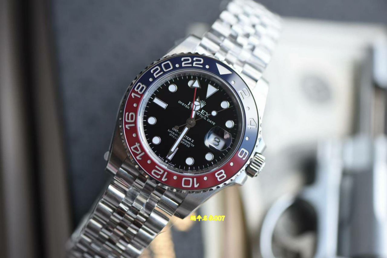 vs Rolex  GMT-Master  super   Cola Circle  m126710blro-0001 Perfect v3 Version Red and Blue  ceramics circle  / R1001