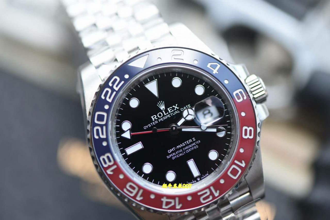 vs Rolex  GMT-Master  super   Cola Circle  m126710blro-0001 Perfect v3 Version Red and Blue  ceramics circle  / R1001
