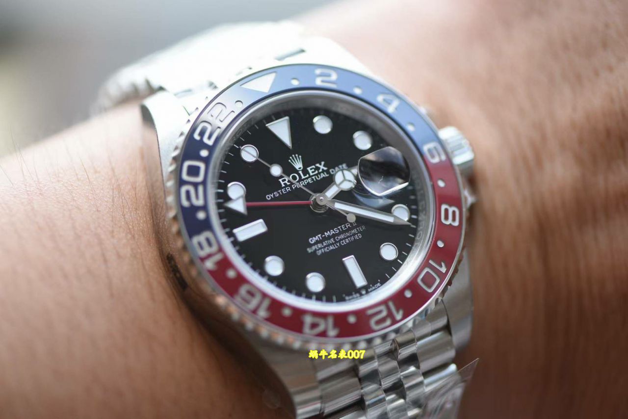 vs Rolex  GMT-Master  super   Cola Circle  m126710blro-0001 Perfect v3 Version Red and Blue  ceramics circle  / R1001