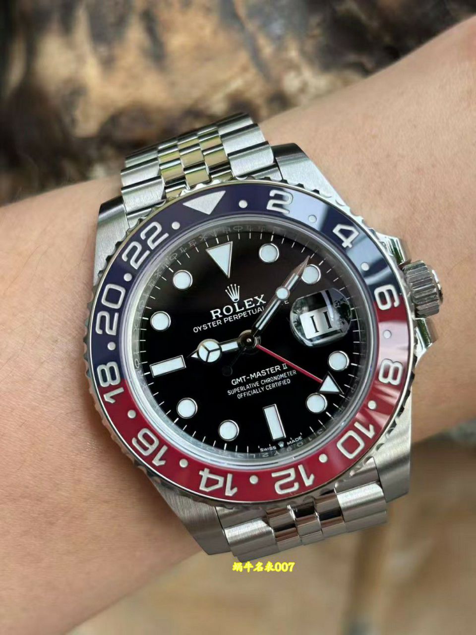 vs Rolex  GMT-Master  super   Cola Circle  m126710blro-0001 Perfect v3 Version Red and Blue  ceramics circle  / R1001