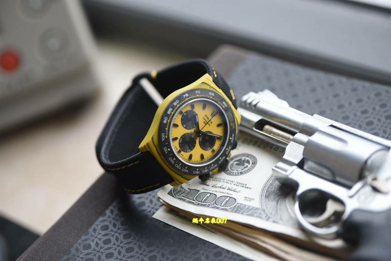 N Factory  industry Highest Version Diw  Customized version TOP replica ROLEX  Daytona  complete carbon fiber case  watches  / R1002