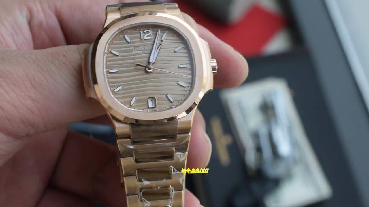  Video review 3K Patek PhilippeTOP replica  Nautilus  Women watch 7118/1R-010 watches  / BD517