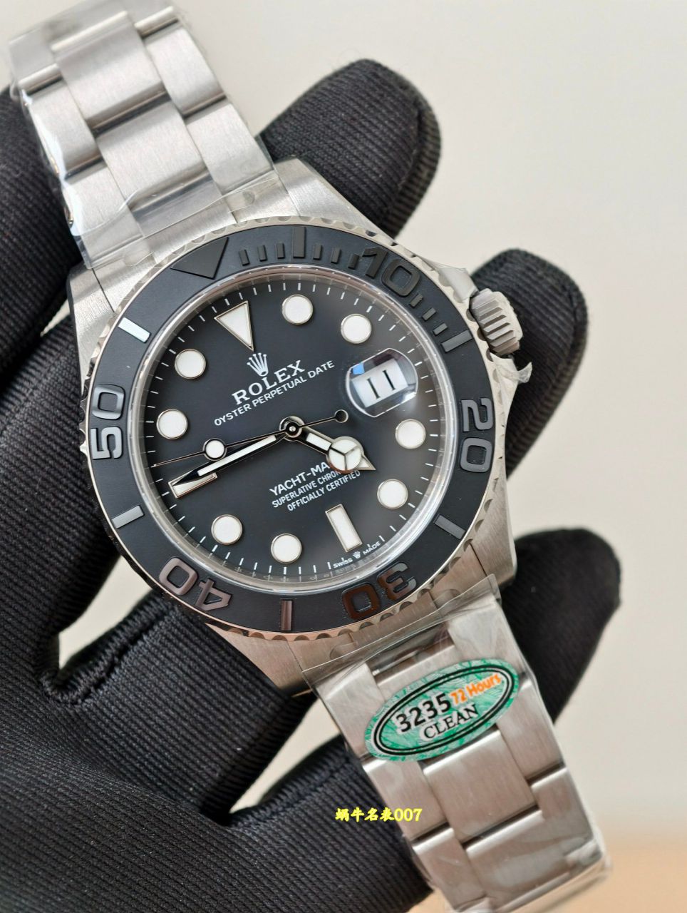  Video review CleanTOP replica Rolex  Pure titanium shell strap whole 109 gram  Yacht-Master m226627-0001 watches  / R1003