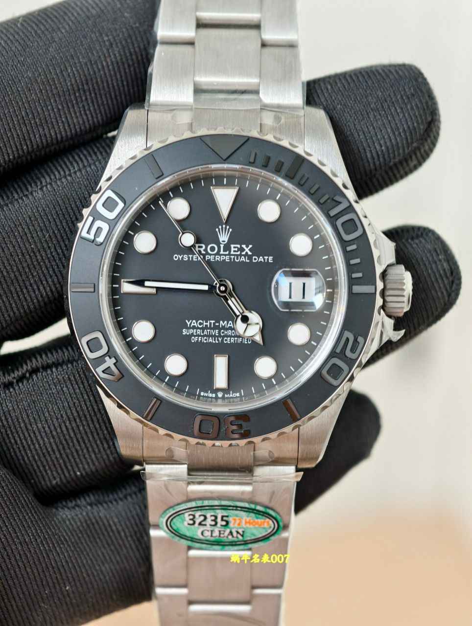  Video review CleanTOP replica Rolex  Pure titanium shell strap whole 109 gram  Yacht-Master m226627-0001 watches  / R1003