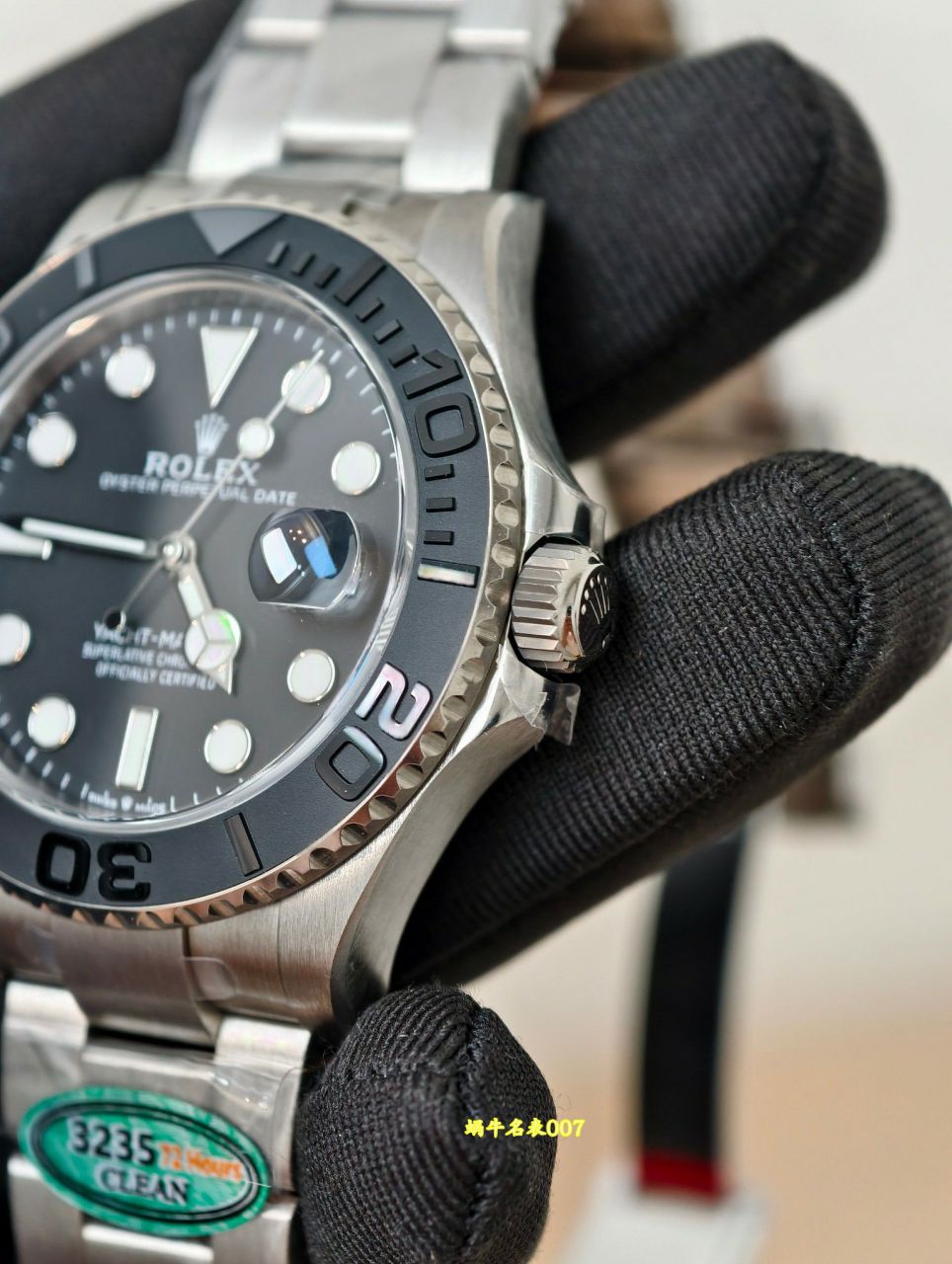  Video review CleanTOP replica Rolex  Pure titanium shell strap whole 109 gram  Yacht-Master m226627-0001 watches  / R1003