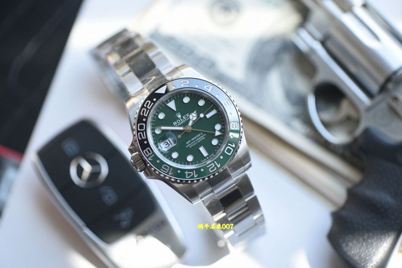  Video review vs Rolex  GMT-Master II Sprite Circle  left handed M126729VTNR-0001 watches  / R1008