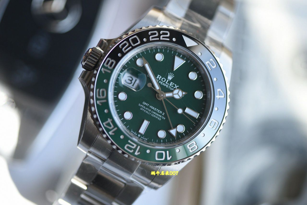  Video review vs Rolex  GMT-Master II Sprite Circle  left handed M126729VTNR-0001 watches  / R1008