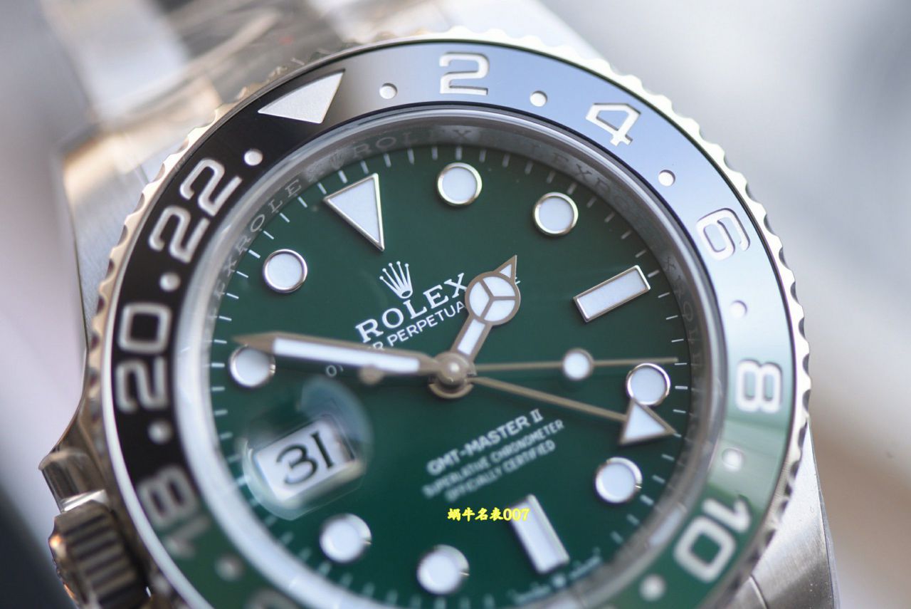  Video review vs Rolex  GMT-Master II Sprite Circle  left handed M126729VTNR-0001 watches  / R1008