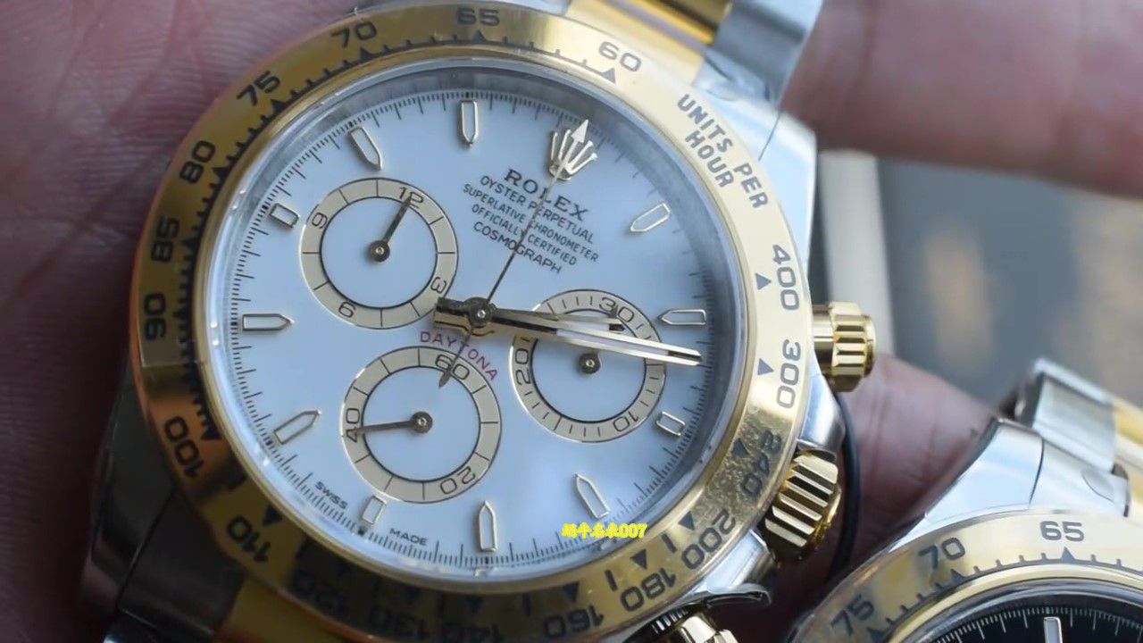  Video review VS Matching weight version 164g Rolex Daytona  replica m126503-0001，m126503-0003 watches  / R1009