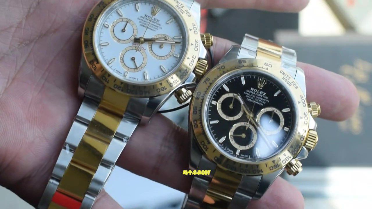  Video review VS Matching weight version 164g Rolex Daytona  replica m126503-0001，m126503-0003 watches  / R1009