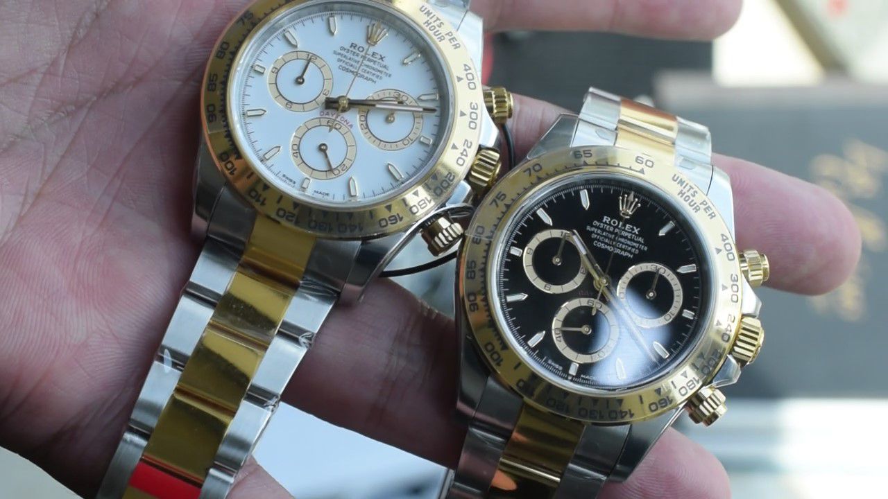  Video review VS Matching weight version 164g Rolex Daytona  replica m126503-0001，m126503-0003 watches  / R1009