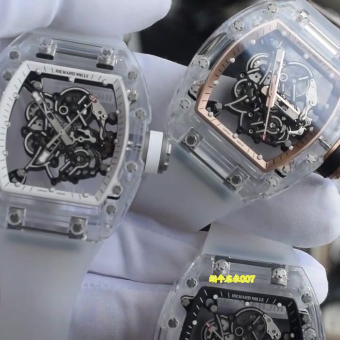  Video review VAUCHER movement AET Customized  Richard  Miller RM055 Sapphire case 