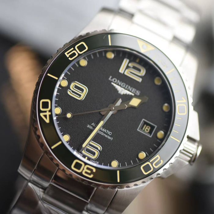  Video review  Longines Concas  replica  watch Submariner  dark green  ceramics  Bezel 