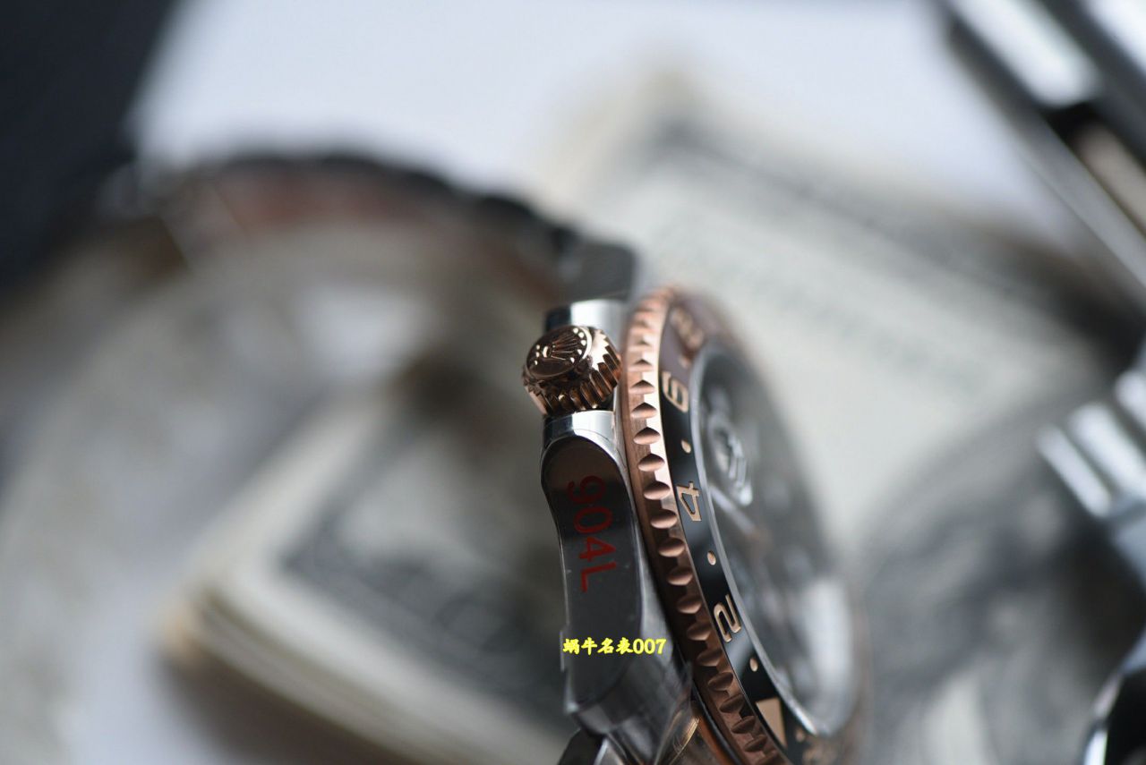  Video review  Gold-plated  Matching weight version Rolex GMT-Master  Sarsaparilla bezel m126711chnr-0002TOP replica  watches  / R1013