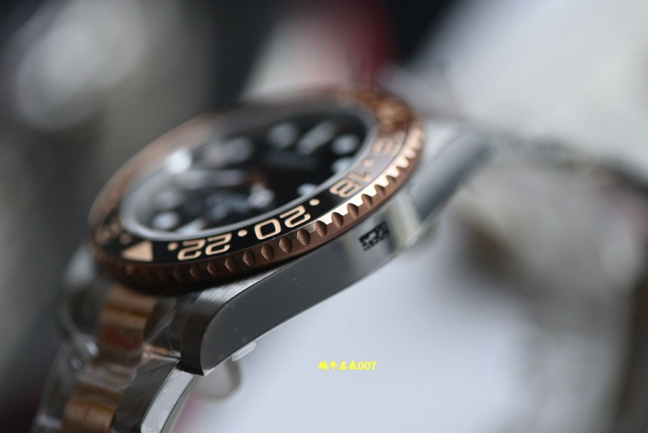  Video review  Gold-plated  Matching weight version Rolex GMT-Master  Sarsaparilla bezel m126711chnr-0002TOP replica  watches  / R1013