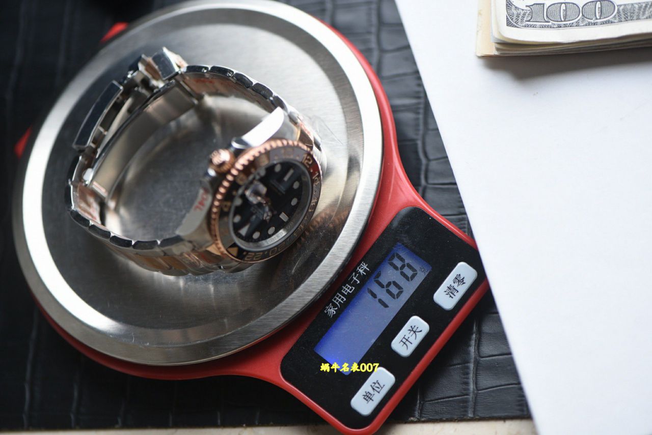  Video review  Gold-plated  Matching weight version Rolex GMT-Master  Sarsaparilla bezel m126711chnr-0002TOP replica  watches  / R1013