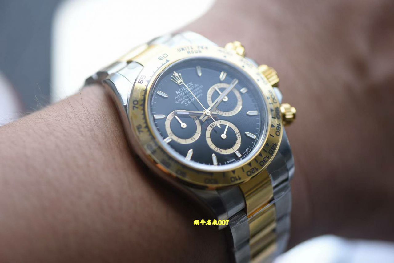  Video review VS Matching weight version 164g Rolex Daytona  replica m126503-0001，m126503-0003 watches  / R1009