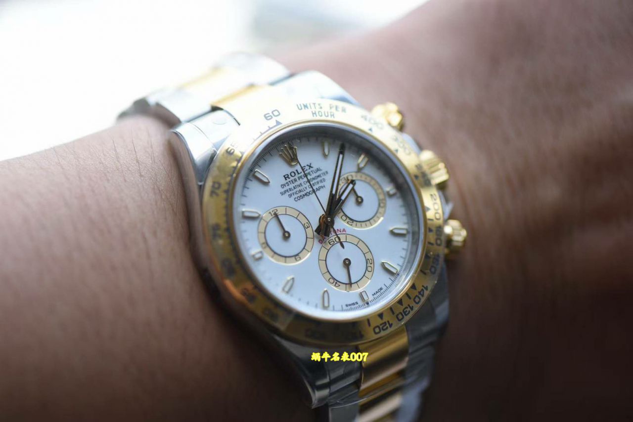  Video review VS Matching weight version 164g Rolex Daytona  replica m126503-0001，m126503-0003 watches  / R1009