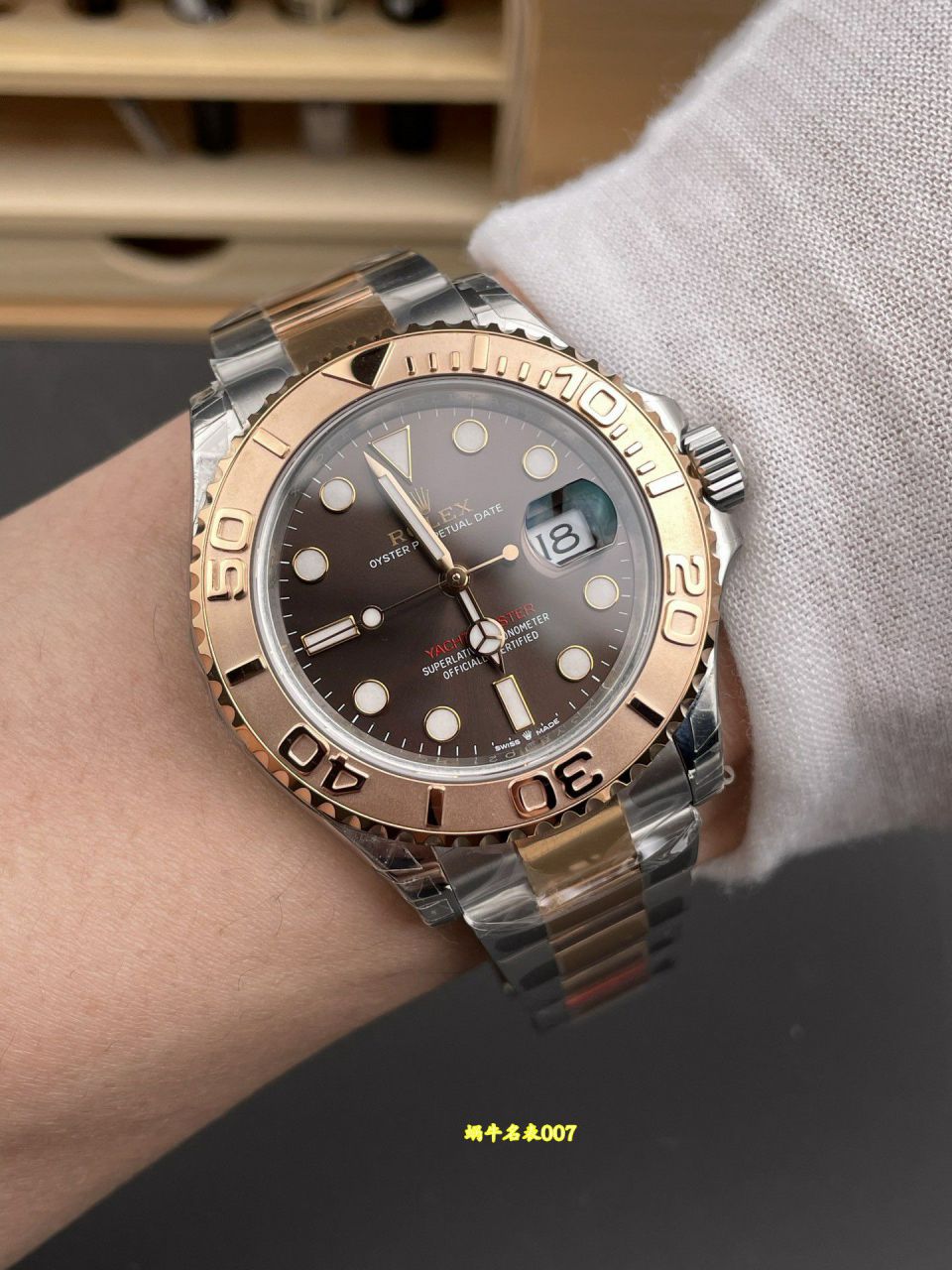 VS Factory  Rose Gold Yacht  chocolate  Dial Rolex Yacht-Master  series m126621-0001 watches  / R1021