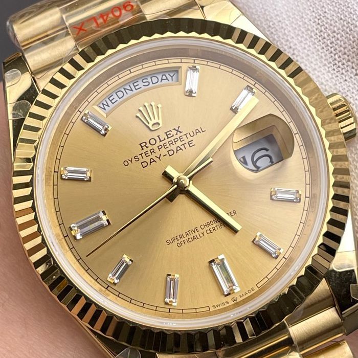 QF Factory  Matching weight version  Yellow rock sugar Rolex Day-Date  series m228238-0005 watches 