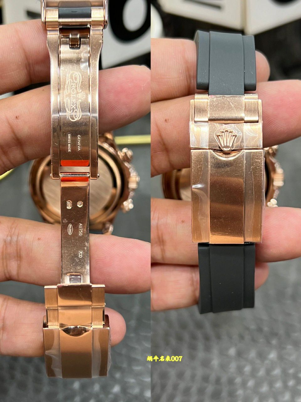 CBD RolexTOP replica  Private  Customized  Daytona  series 40mm Rainbow Daytona  Sand golden eye  watch / R1026