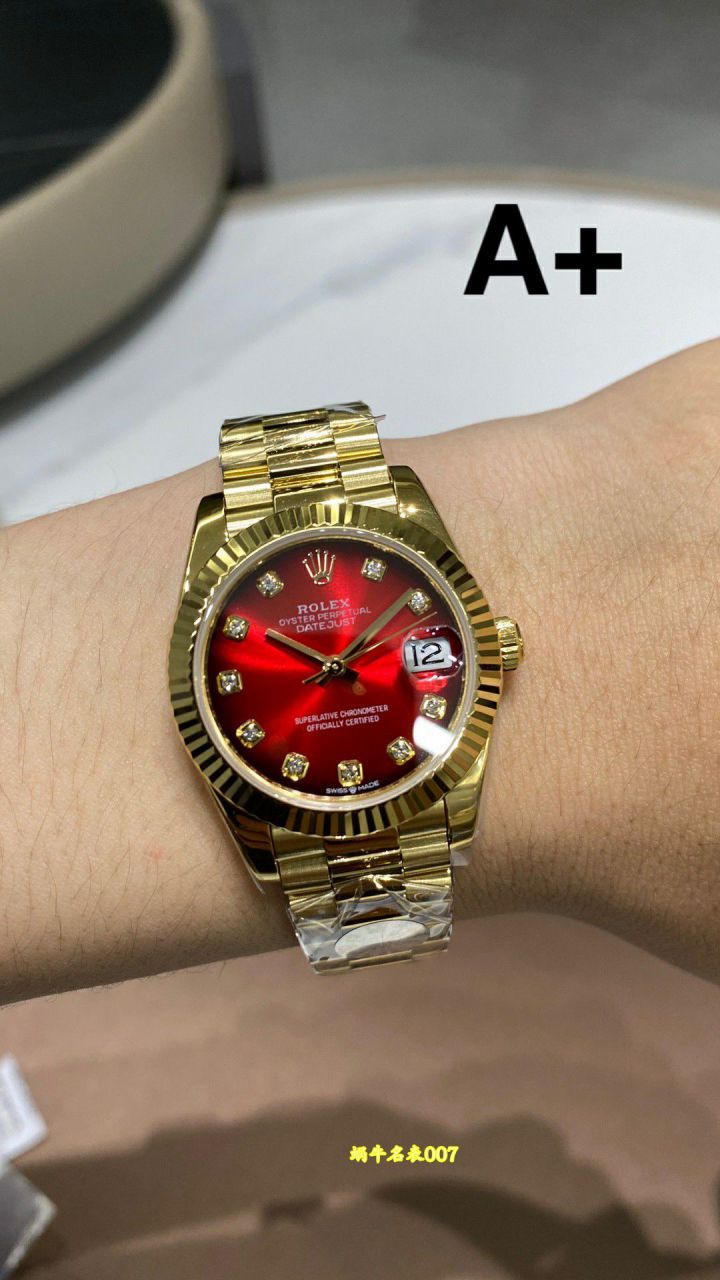 A+31mm Snake Year Limited Edition Gradient Red  Rolex Datejust  Women watch278289RBR-0028，278278-0049，M278288RBR-0041 / R1027