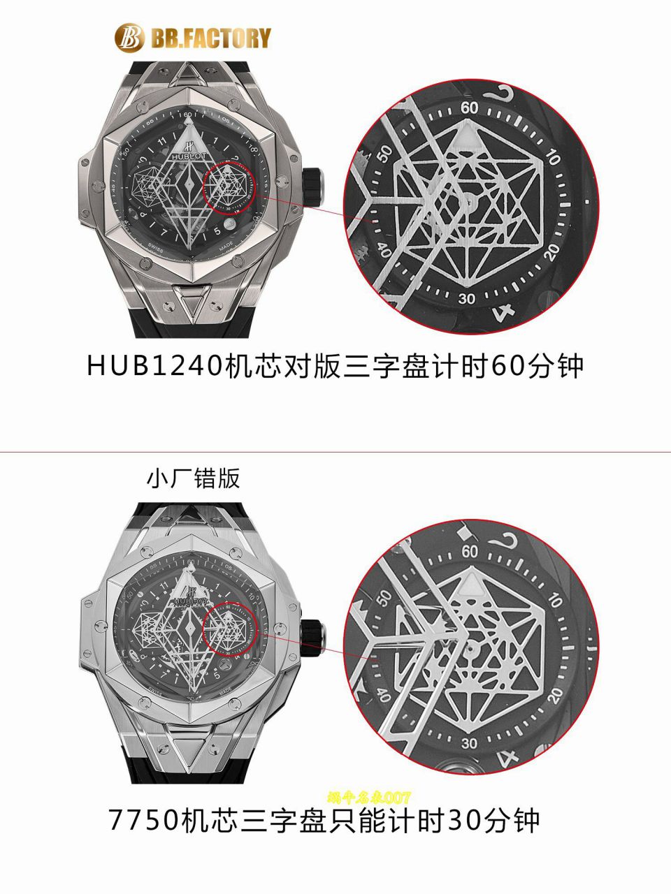 BBF Factory  Hublot Tattoo II TOP replica  watch Hublot BIG BANG series 418.FX.8007.RX.MXM21 watches  / YB162