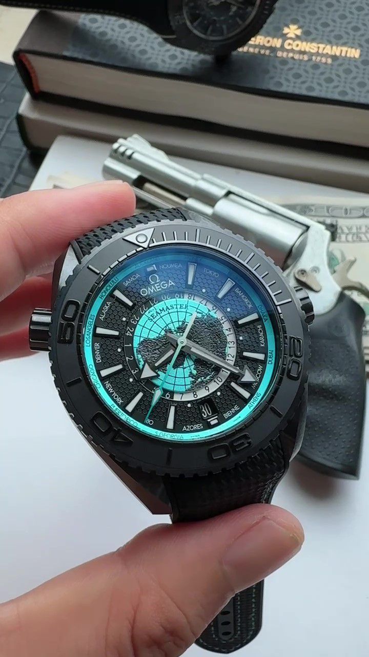 VS Factory OmegaTOP replica  watch  Seamaster  World Time 600 meters 215.92.46.22.01.006 watches  / VS833