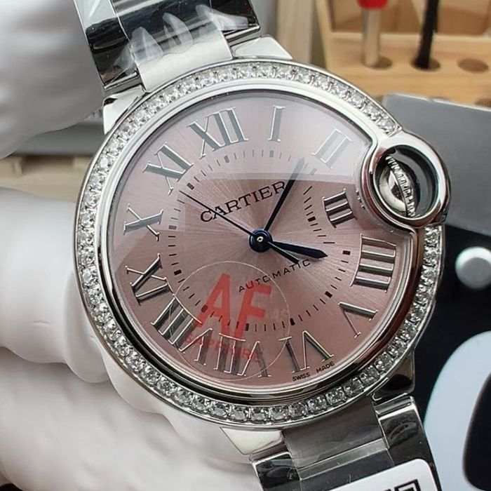 AF Factory Cartier blue balloons women  TOP replica  watch33  mm W4BB0037 watches 