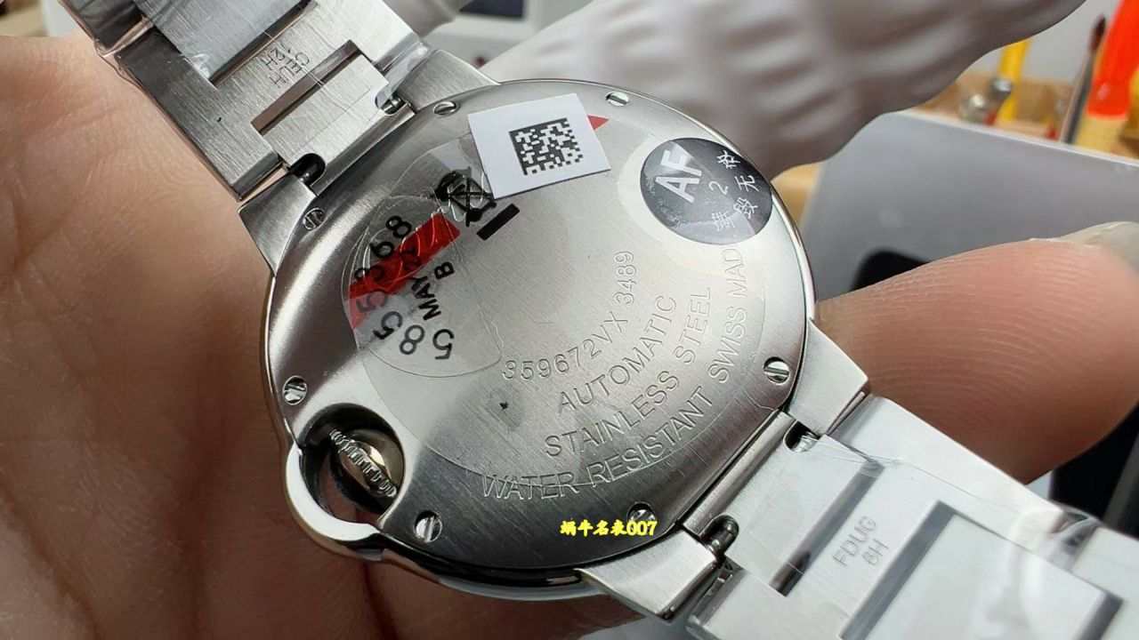 AF Factory Cartier blue balloons women  TOP replica  watch33  mm W4BB0037 watches  / K385