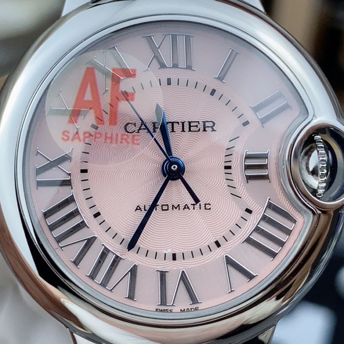  AF 33MM pink balloons Cartier blue balloons lady WSBB0046 watches 