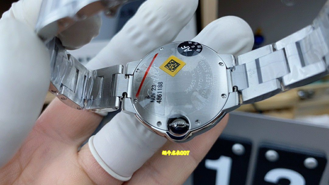  AF 33MM pink balloons Cartier blue balloons lady WSBB0046 watches  / k388