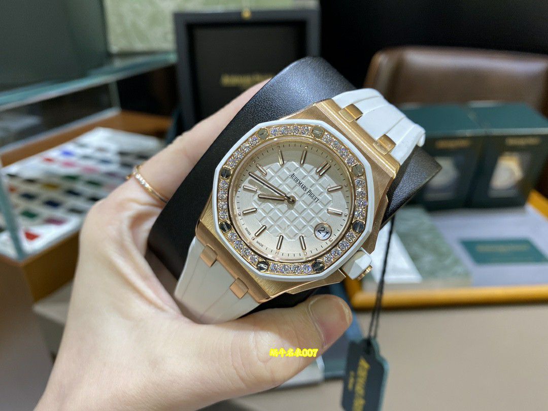  Ultra-high-end  Rare Original Quality   Real Diamond  Women watch Audemars Piguet Royal Oak  Offshore  replica 67540OK.ZZ.D010CA.01 watches  / AP367