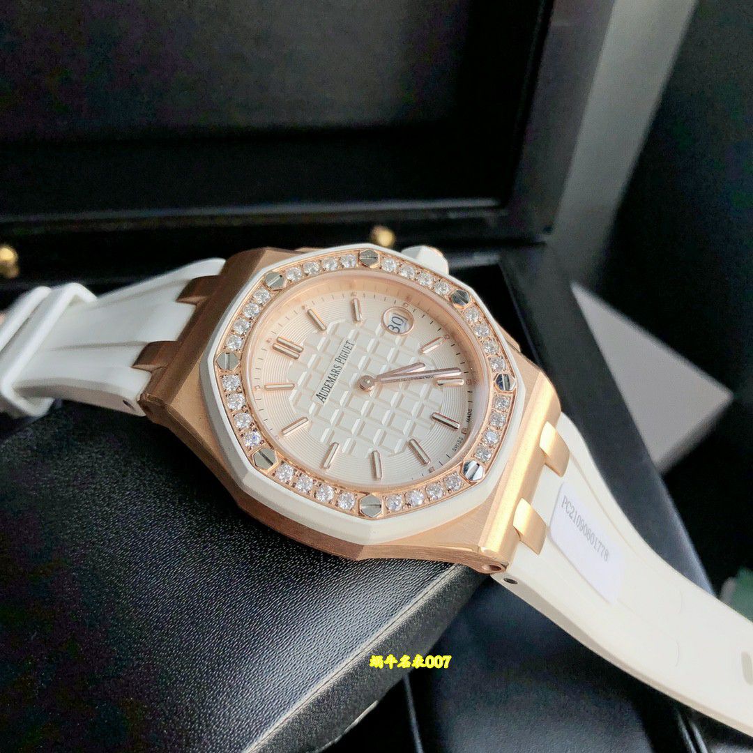  Ultra-high-end  Rare Original Quality   Real Diamond  Women watch Audemars Piguet Royal Oak  Offshore  replica 67540OK.ZZ.D010CA.01 watches  / AP367