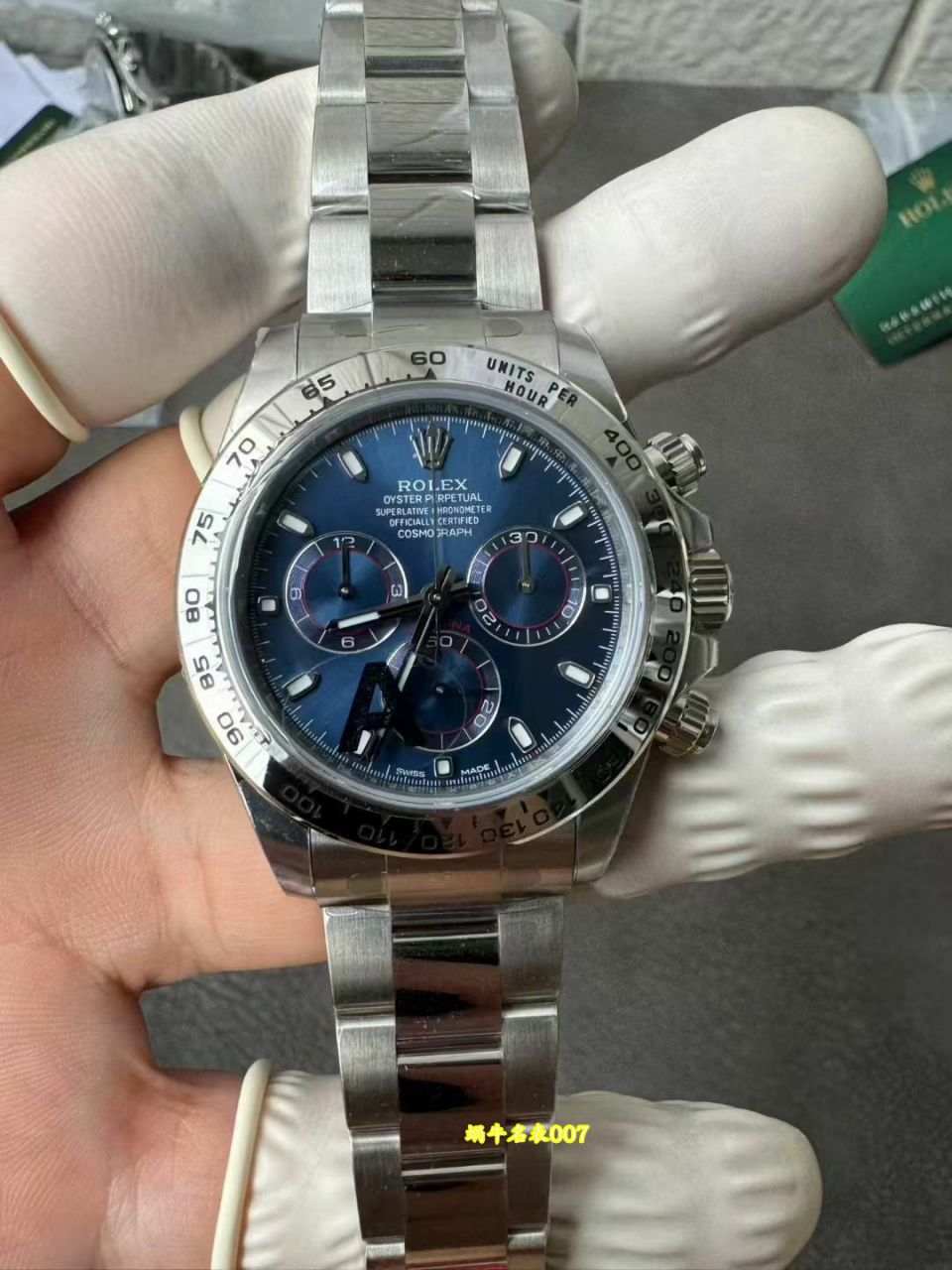 VS Factory Rolex Matching weight version 184g Dandong 4130  Matching weight version  Blue Cat Daytona  Daytona 126509-0005 watches  / R1029
