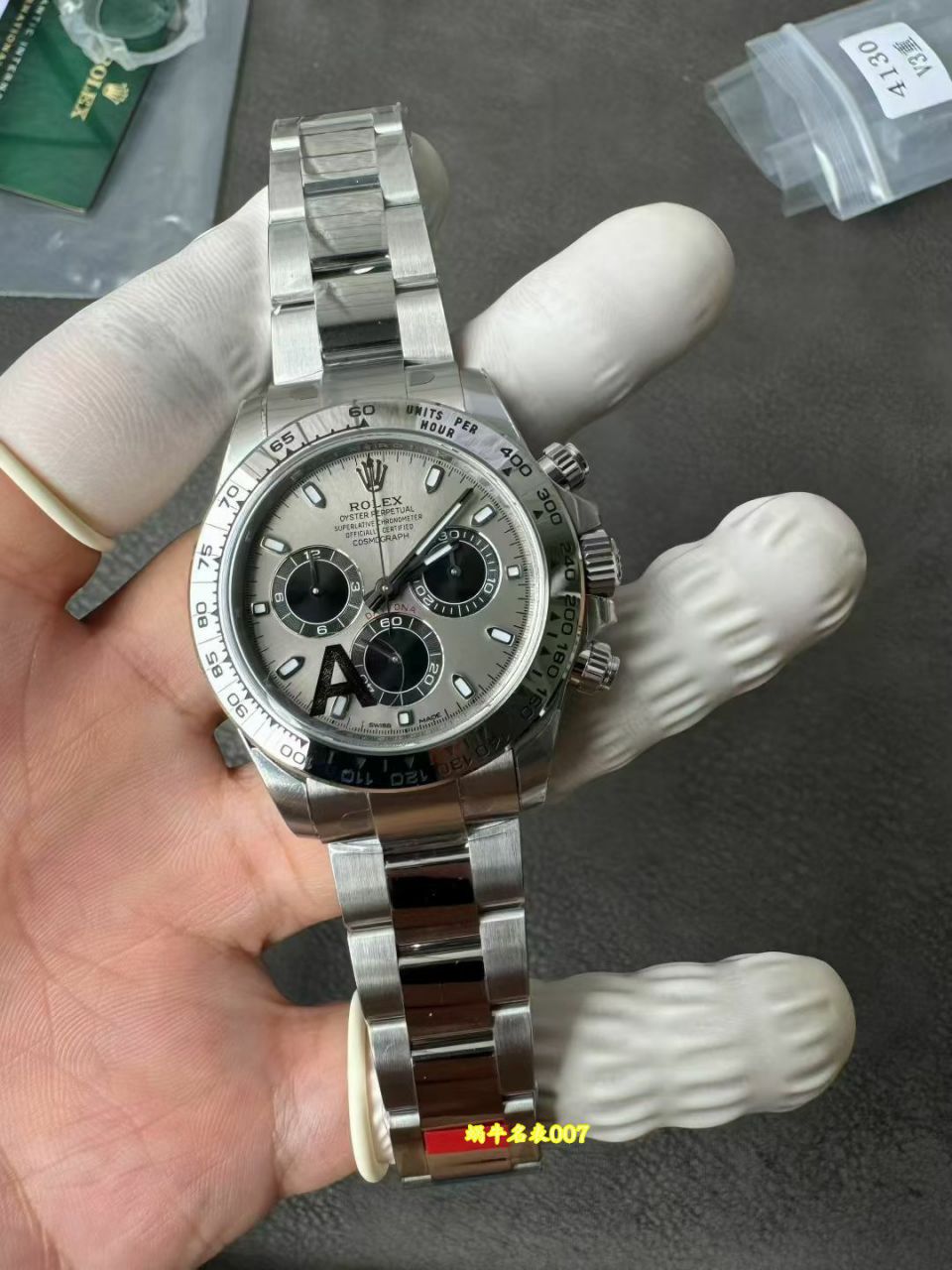 VS Dandong 4130  Matching weight version 183g Platinum  Daytona RolexTOP replica  watchm116509-0072 watches  / R1030