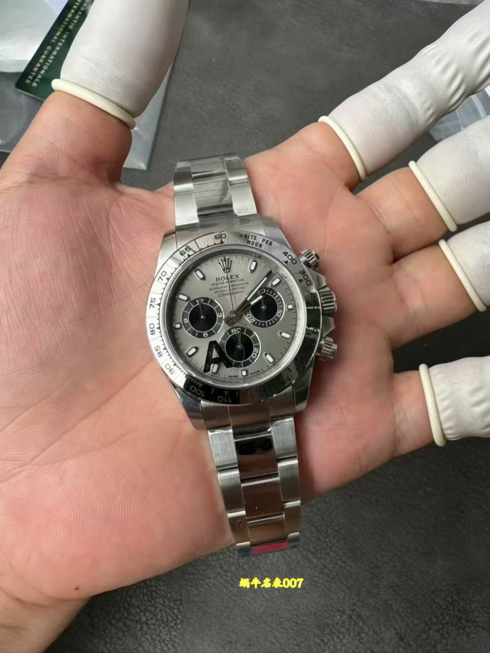 VS Dandong 4130  Matching weight version 183g Platinum  Daytona RolexTOP replica  watchm116509-0072 watches  / R1030
