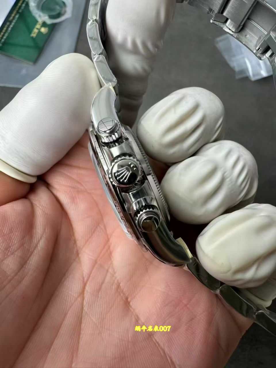 VS Dandong 4130  Matching weight version 183g Platinum  Daytona RolexTOP replica  watchm116509-0072 watches  / R1030