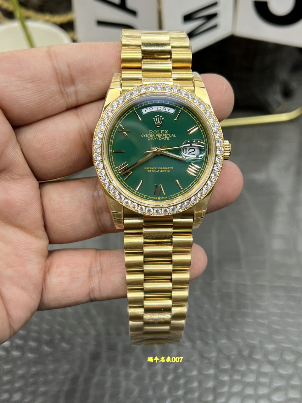 CBD Rolex Day-Date  Matching weight version  Moissanite m228348rbr-0045 watches  / R1032