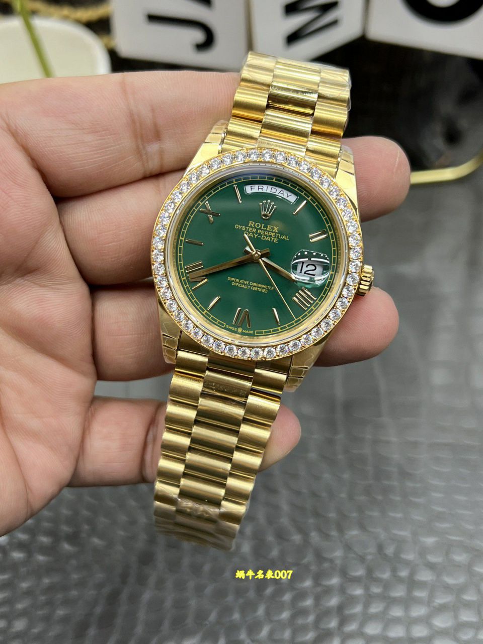 CBD Rolex Day-Date  Matching weight version  Moissanite m228348rbr-0045 watches  / R1032