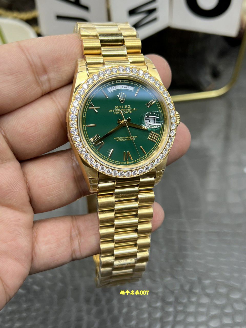 CBD Rolex Day-Date  Matching weight version  Moissanite m228348rbr-0045 watches  / R1032