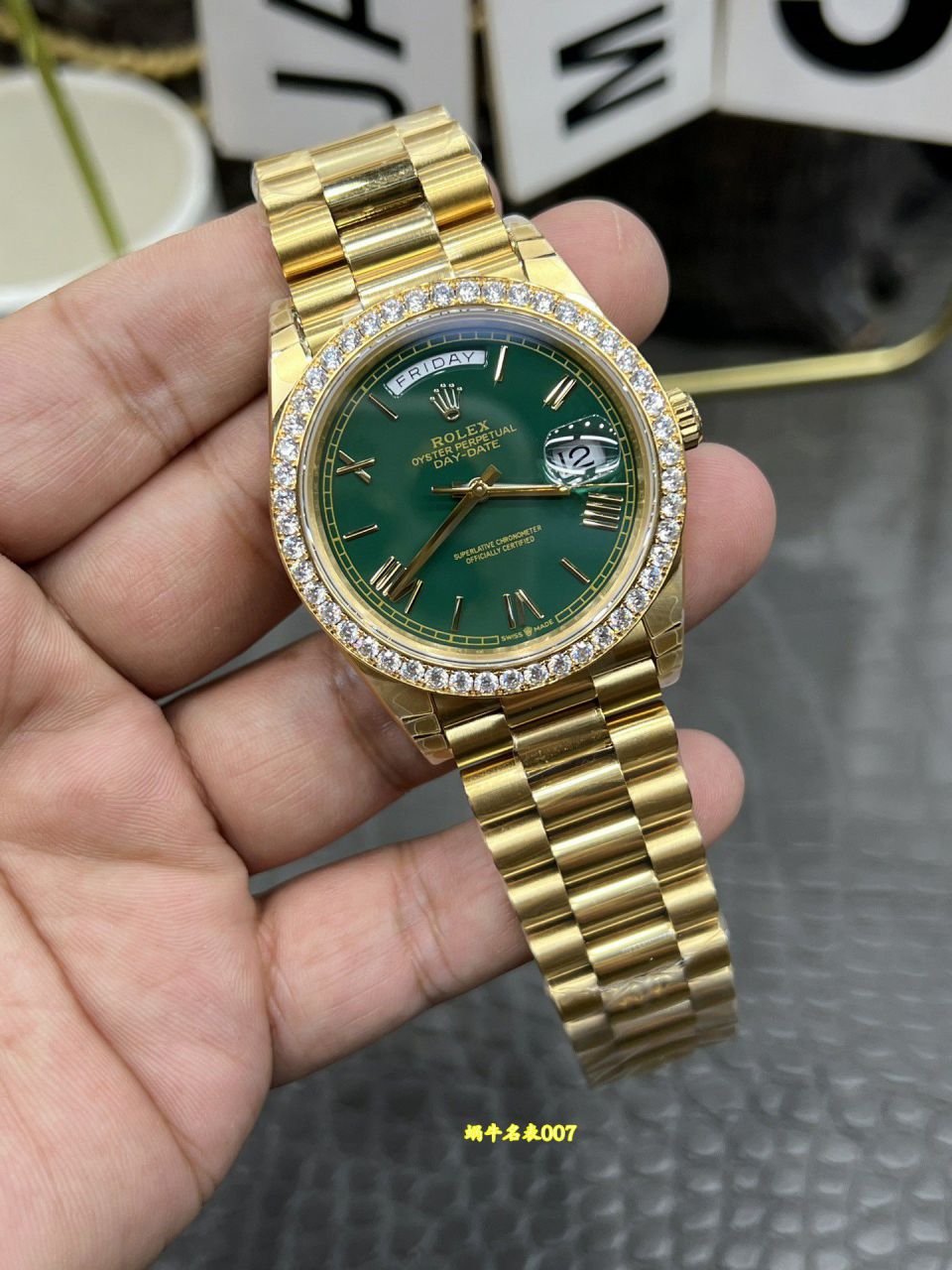 CBD Rolex Day-Date  Matching weight version  Moissanite m228348rbr-0045 watches  / R1032