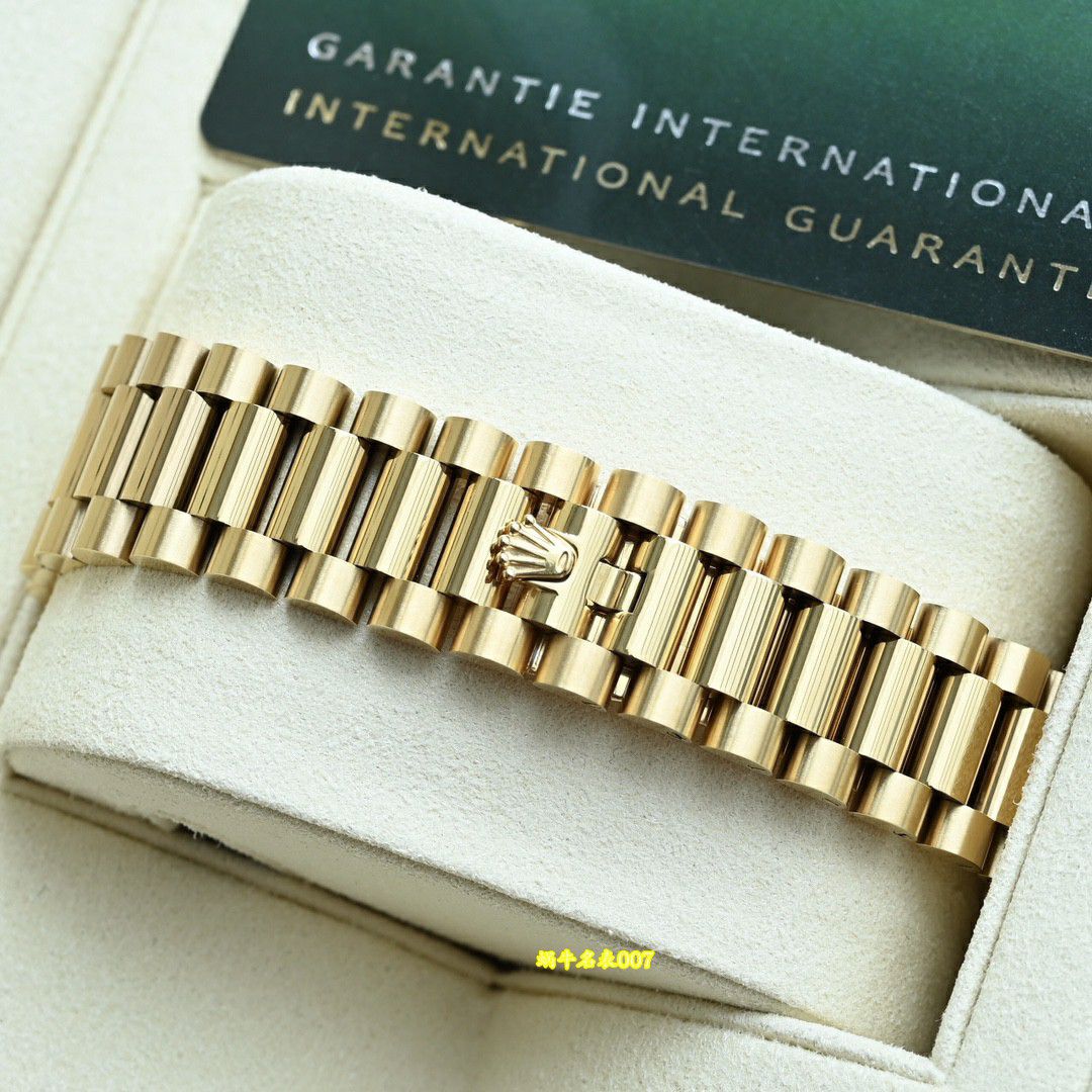  Video review  Ultra-high-end  Gold-plated Rolex Day-Date 绿松石m128238-0071 watches  / R1037