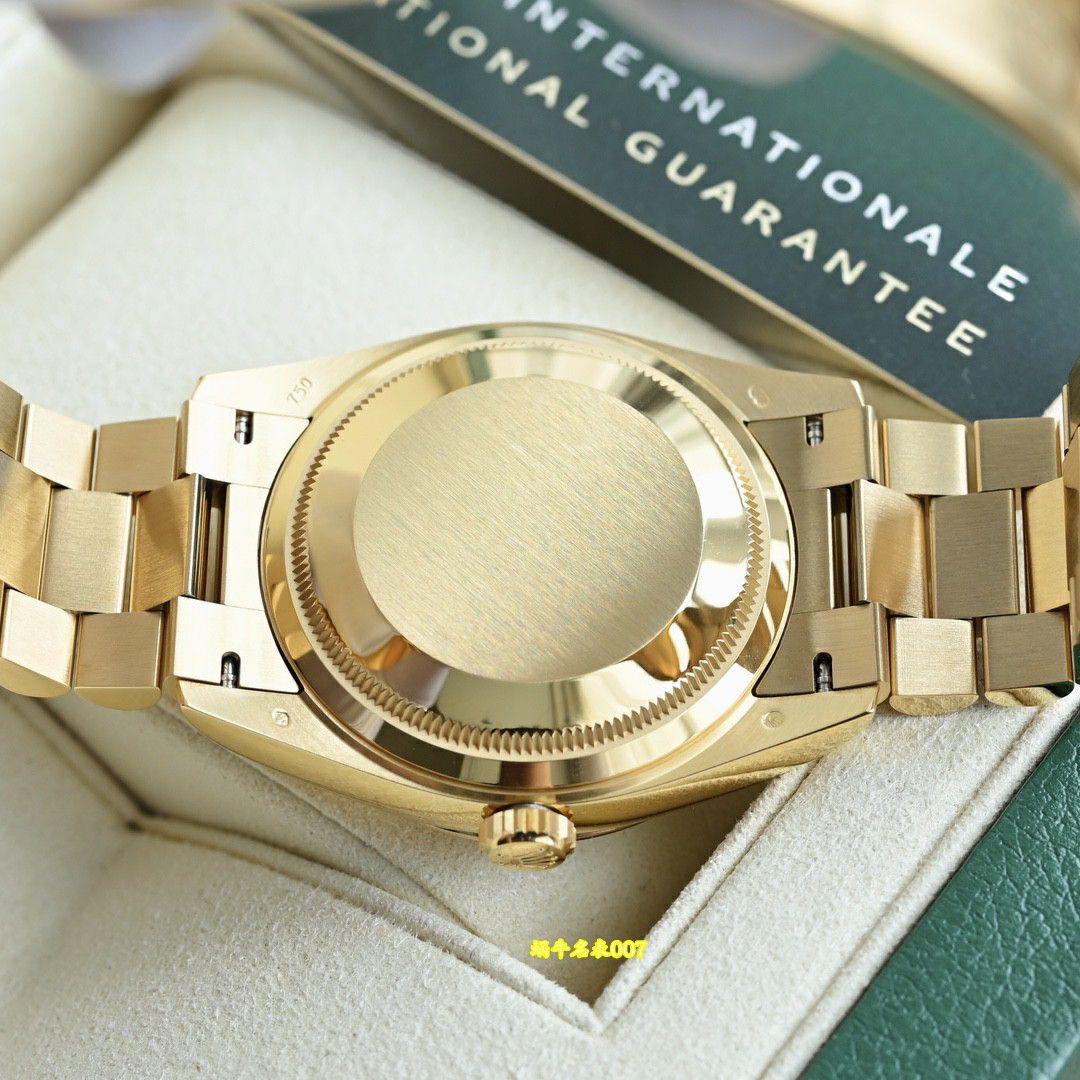  Video review  Ultra-high-end  Gold-plated Rolex Day-Date 绿松石m128238-0071 watches  / R1037