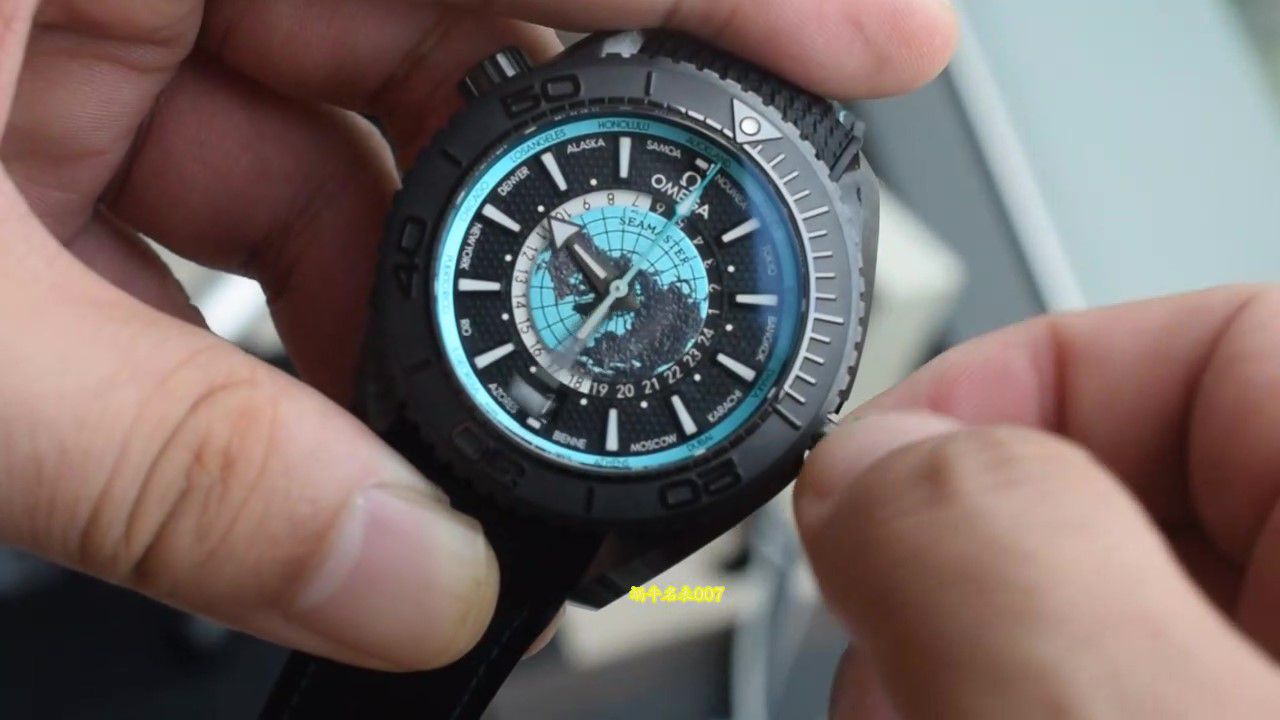  Video review VS Factory  Omega Seamaster World Time 600 meters 215.92.46.22.01.006和215.92.46.22.01.007 watches  / R836